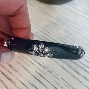 Grey and Floral Stone Bracelet